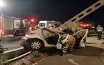 حادثه تلخ در بزرگراه شهید بابایی؛ برخورد پژو ۲۰۶ با گاردریل