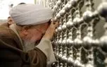 تصاویر؛ گریه‌های آیت‌الله جوادی آملی در حرم امامین کاظمین