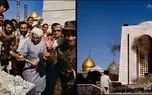 یک عکس یک روایت: سید صادق خلخالی در حال تخریب قبر رضاشاه