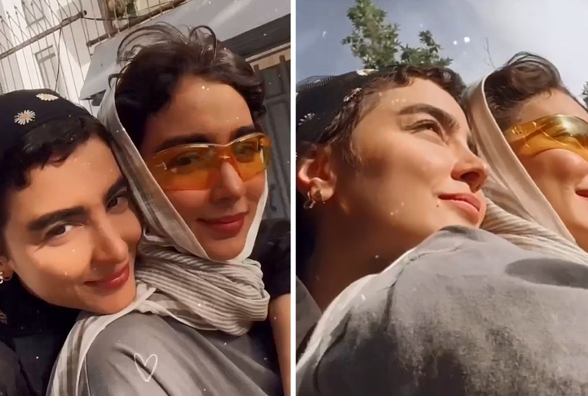 موتور سیکلت سونیا و سنا ؛ بازیگران سارا و نیکا در سرمایه/ فیلم