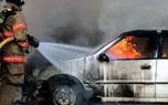 ببینید؛ آتش‌سوزی در بلوار کاوه تهران