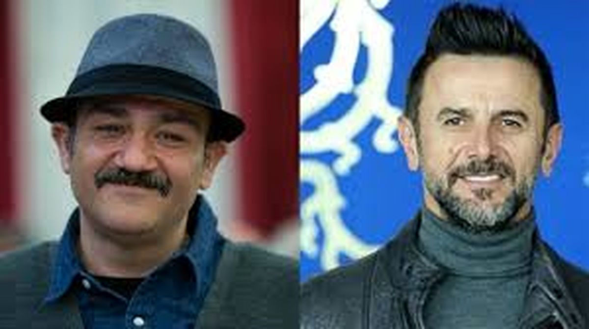 سبک های مختلف امین هایای و مهران غفوریان در حاشیه یک مراسم/ عکس