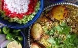 گشنیز پلو با مرغ زعفرانی ؛ آموزش مرحله به مرحله