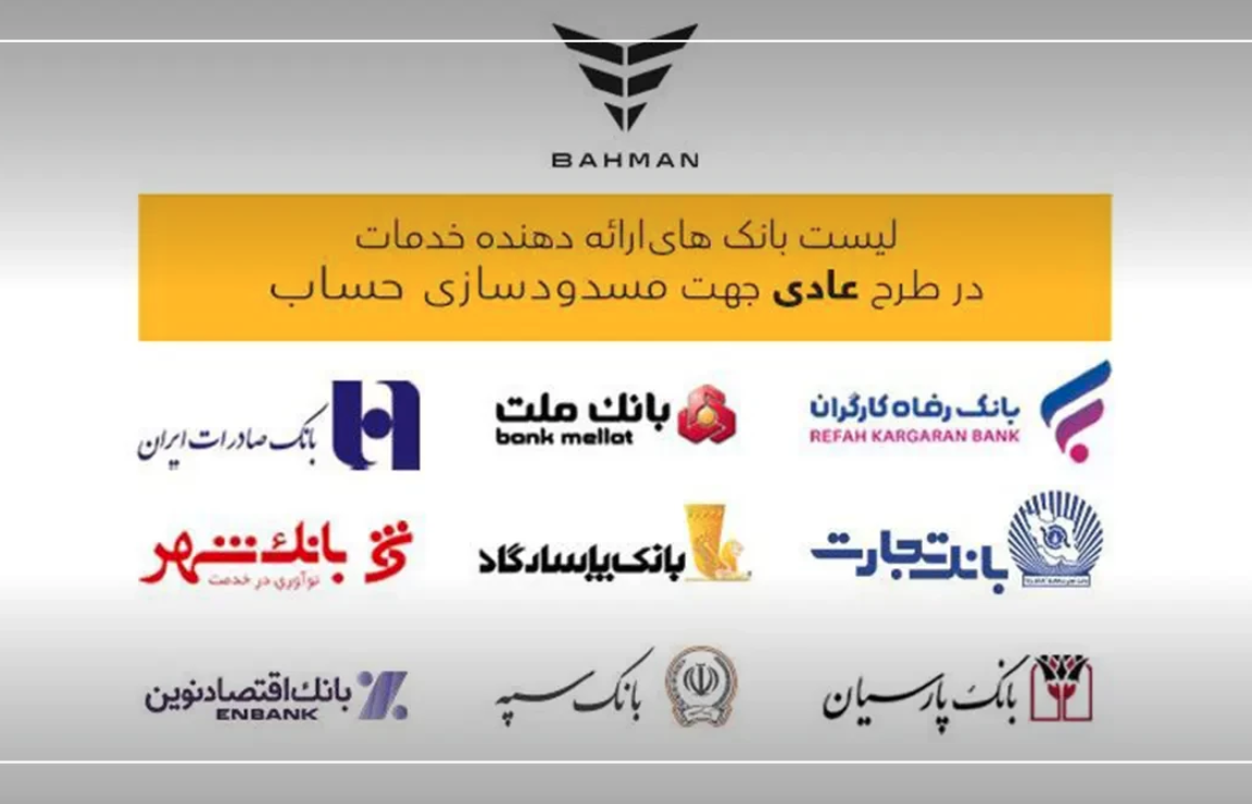 بانک های واجد شرایط افتتاح برنامه فروش موتور بهمن