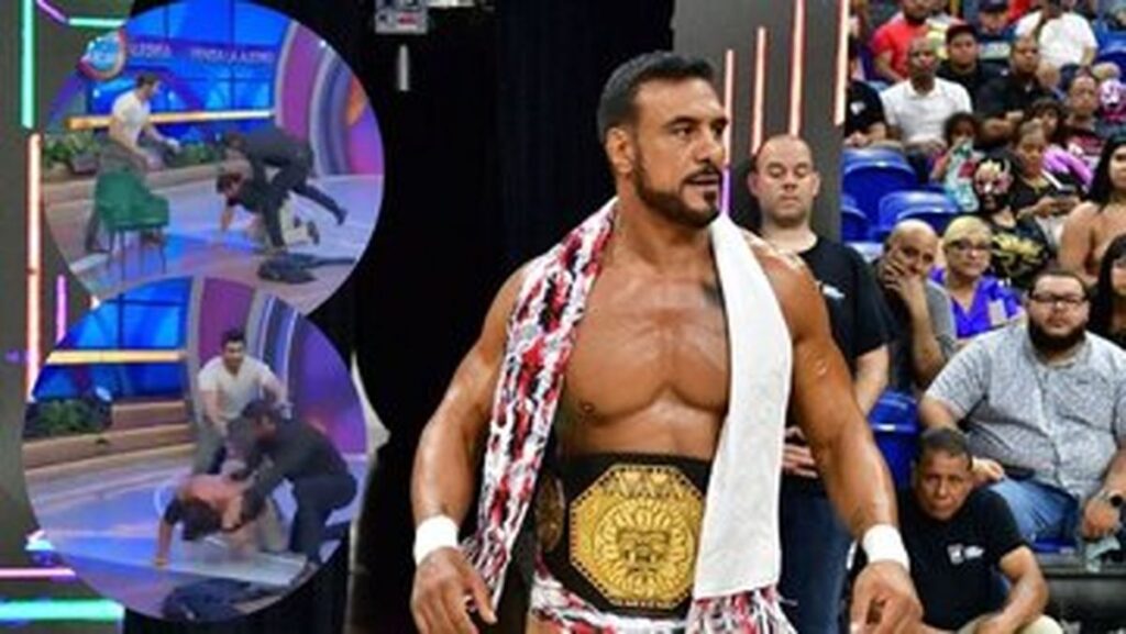 ضرب و شتم وحشیانه روی آنتن زنده ؛ Alberto del Rio Attack به برنامه/ نمایندگان ویدیو