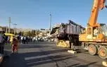 ۱۱ مصدوم در پی برخورد خودرو پسماند با ۸ خودرو