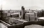 عکس هوایی شهر کاشان سال ۱۳۰۳ خورشیدی