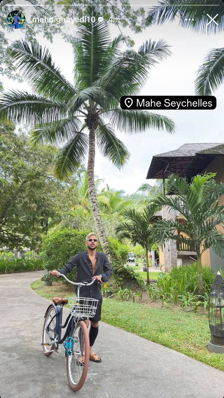 تعطیلات لاکچری مهدی قایدی در آفریقا/ عکس