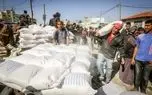 توزیع آرد میان اهالی غزه از سوی برنامۀ جهانی غذا