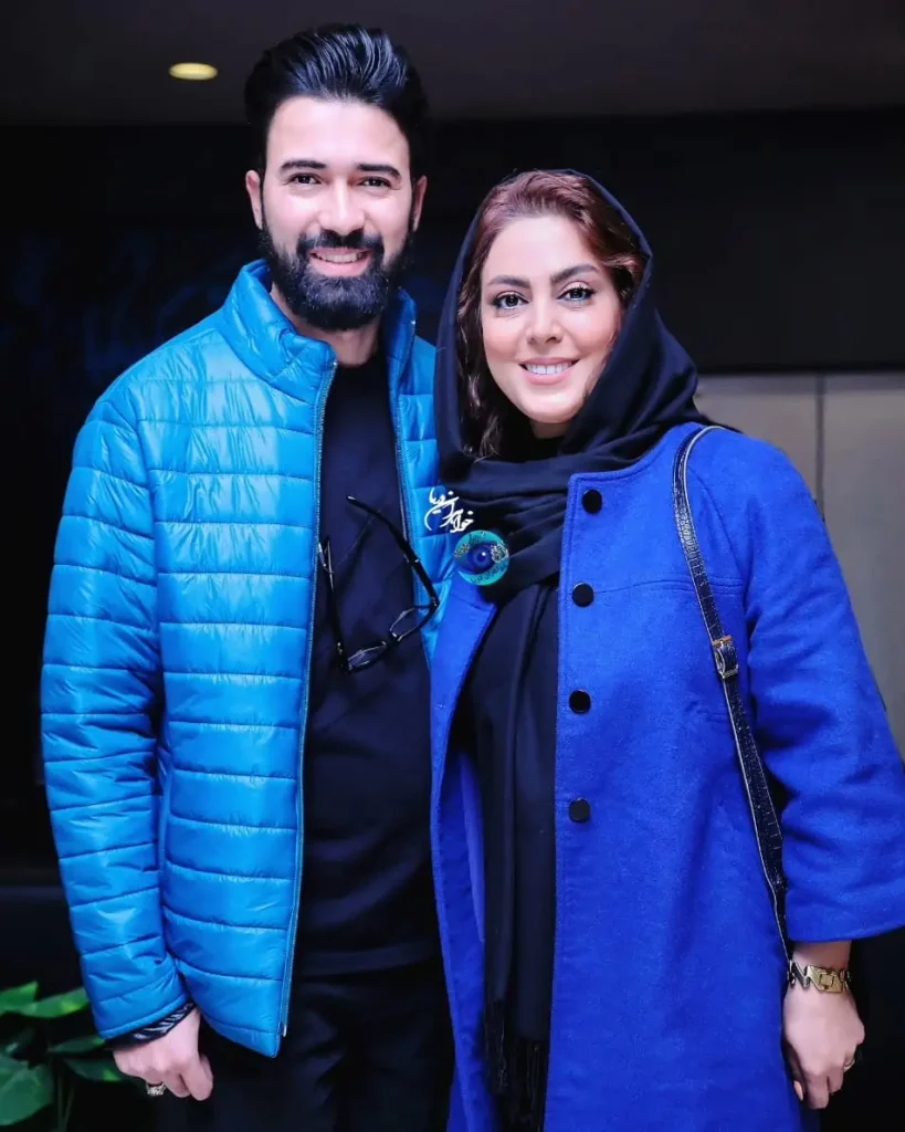 نیلوفر شهودی و همسرش
