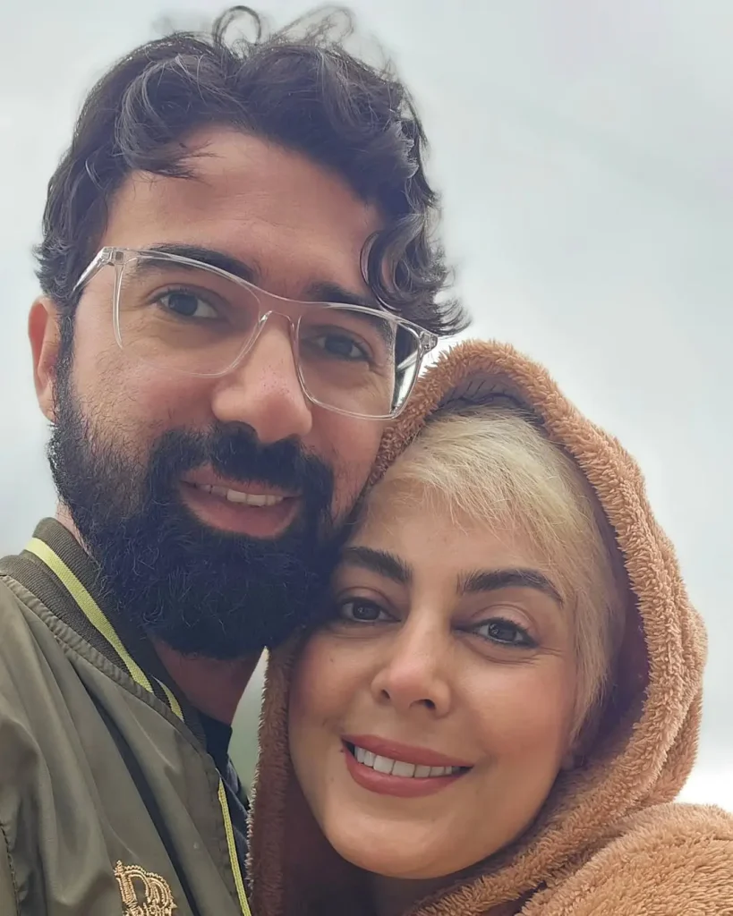 نیلوفر شهودی و همسرش