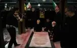 ببینید: بوسه علی لاریجانی بر مزار سید حسن نصرالله