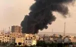 آتش سوزی در سوله هزارمتری آرد در شیراز