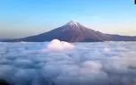 ببینید؛ نمایی زیبا از قله دماوند