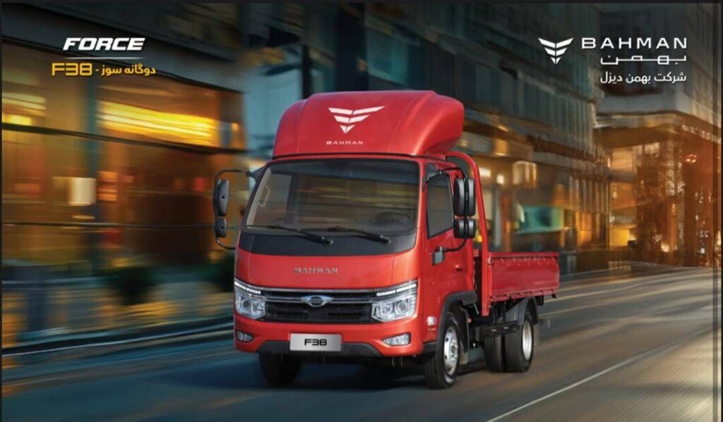 کامیونت F۳۸ دوگانه‌سوز بهمن دیزل قیمت‌گذاری شد