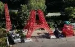 ببینید؛ پدربزرگ و نوه‌اش برج ایفل جدیدی ساختند