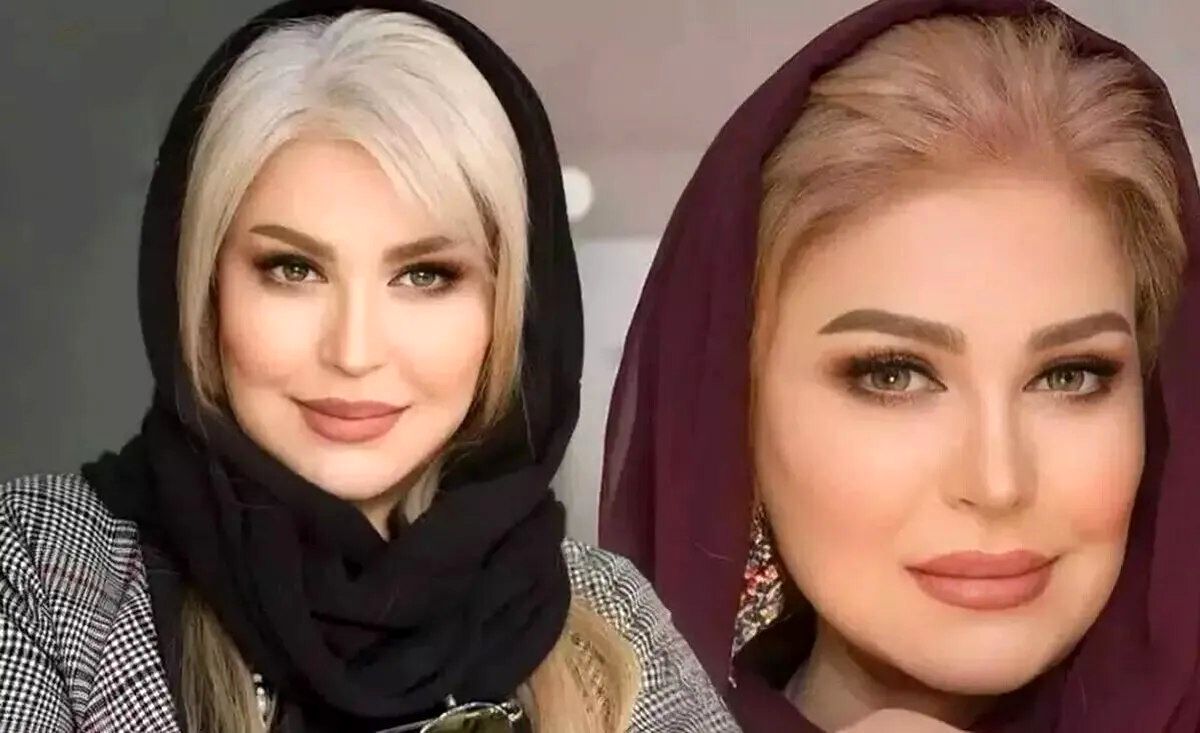 اکرم محمد به همراه دخترش