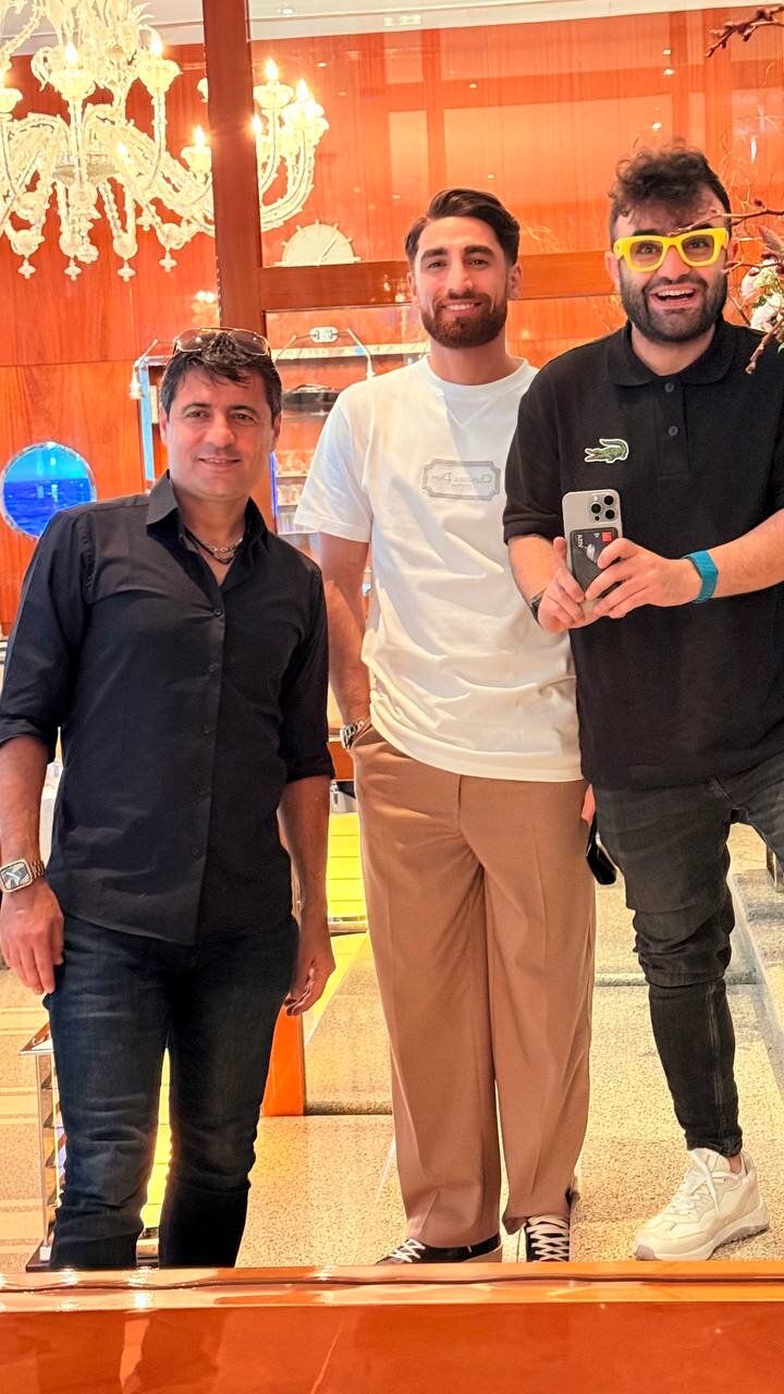 عکس | Alireza Foghani با مشهورترین چهره های ورزشی ایران در دبی