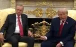 نشان جنگنده اف35 بر روی کت ترامپ در دیدار با اردوغان