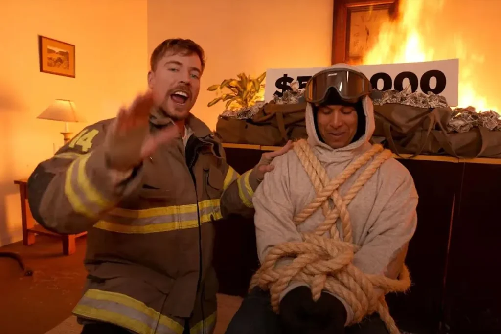 MrBeast 4000 دلار چالش