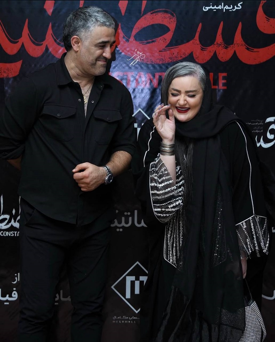 Naima Nezam Dost و Pejman Jamshidi بازیگران قسطنطنیه 1