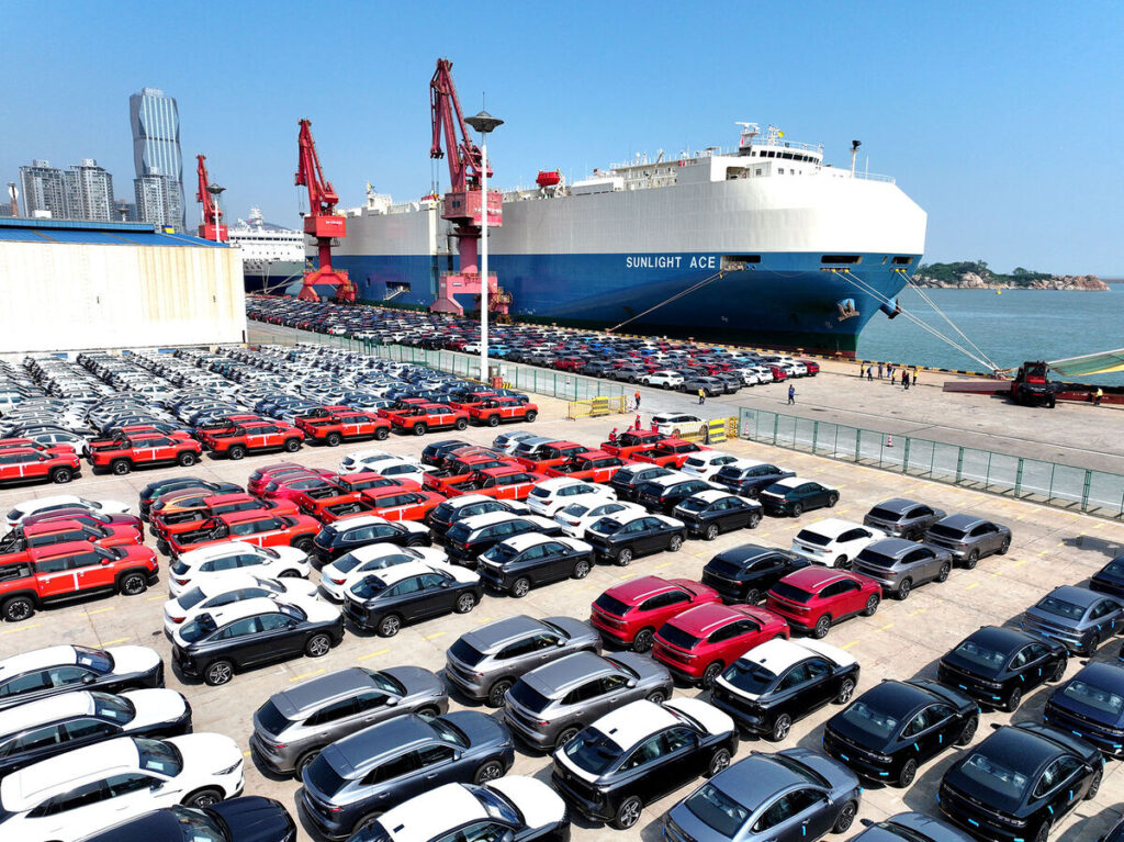 افزایش ۲ برابری صادرات خودروهای برقی چین