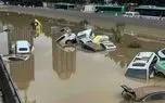 نجات راننده از غرق شدن با شکستن سانروف خودرو