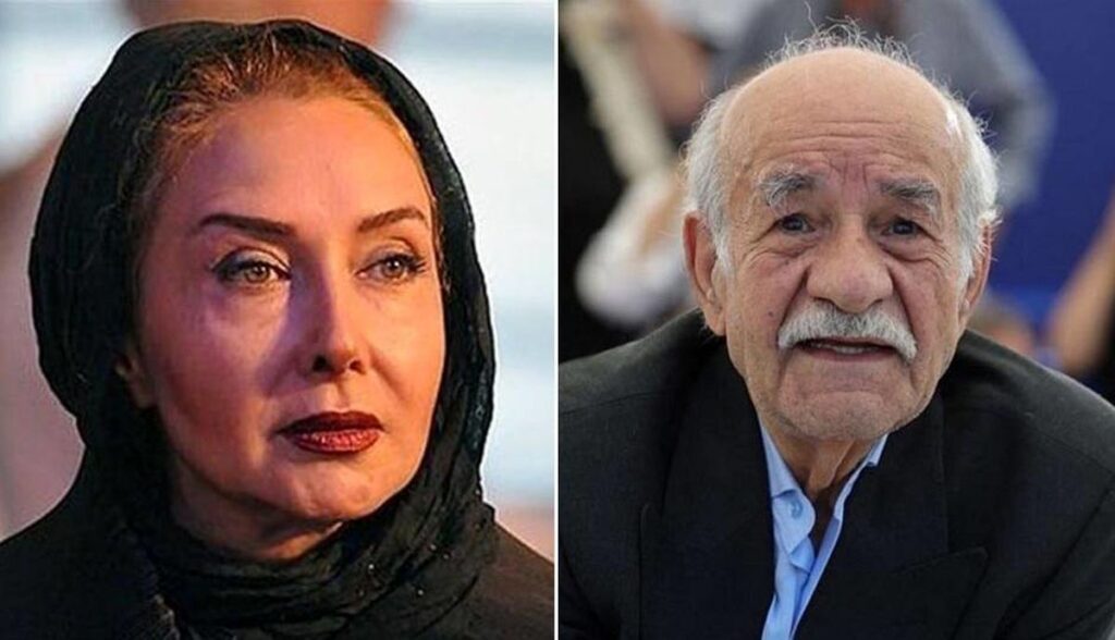 واکنش کتایون ریاحی به سعید پورصمیمی در مراسم تشییع پیکر ناصر تقوایی/فیلم