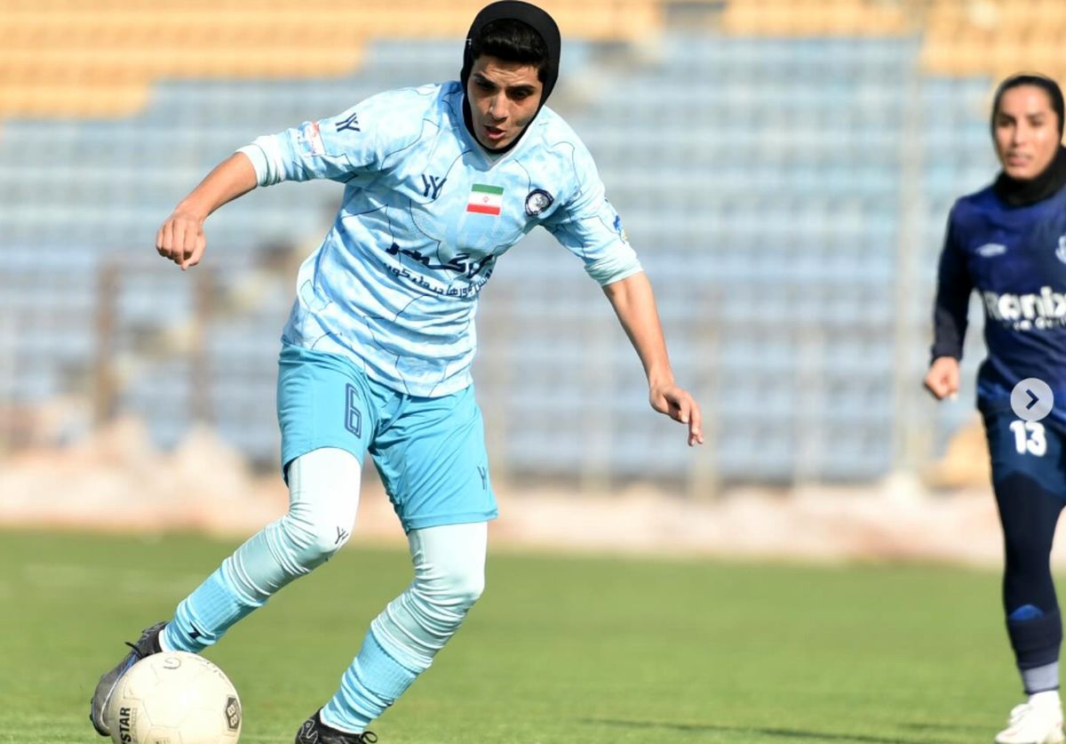 گل شگفت انگیز زهرا سربلی عالیشاه بازیکن گهر سیرجان به یاسام کردستان/فیلم