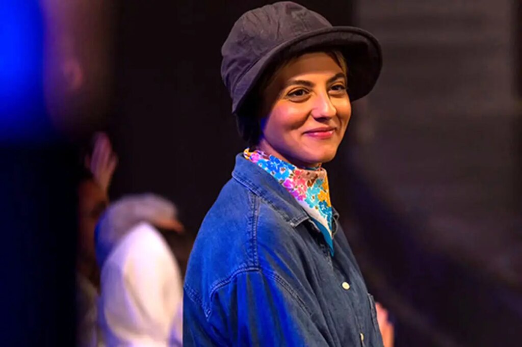 مهسا طهماسبی و سینا ساعی قبل از اجرا/فیلم