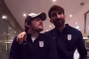 شوخی بیرانوند با مصدومیت سردار آزمون در اردوی تیم ملی/ ویدئو