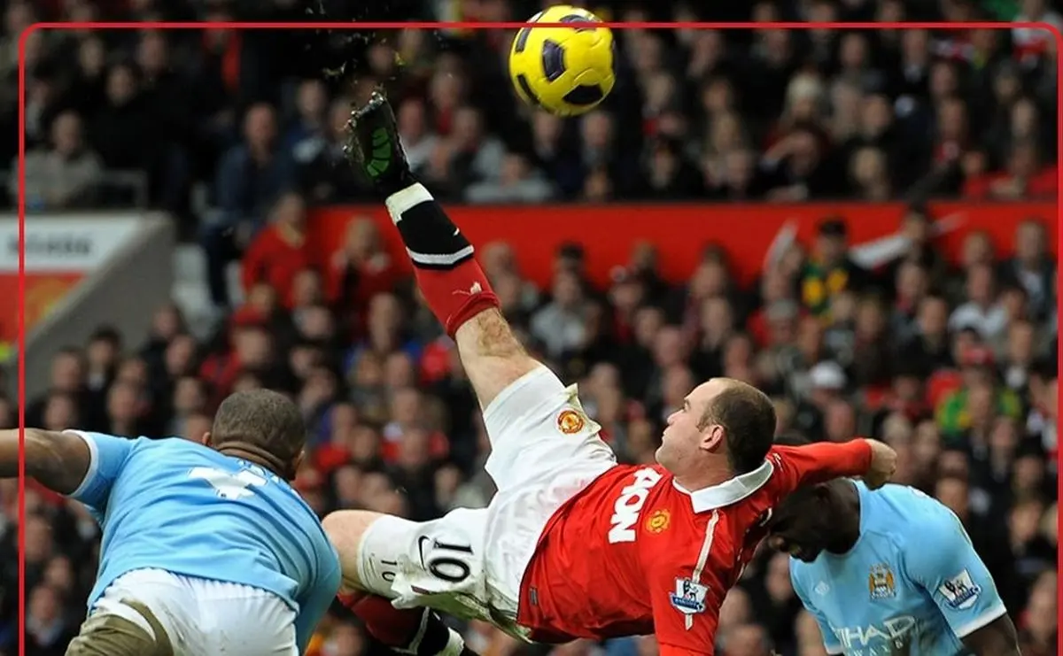 قیچی برگرداندن وین رونی در 40 سالگی به یاد گل فوق العاده اش!/ ویدئو