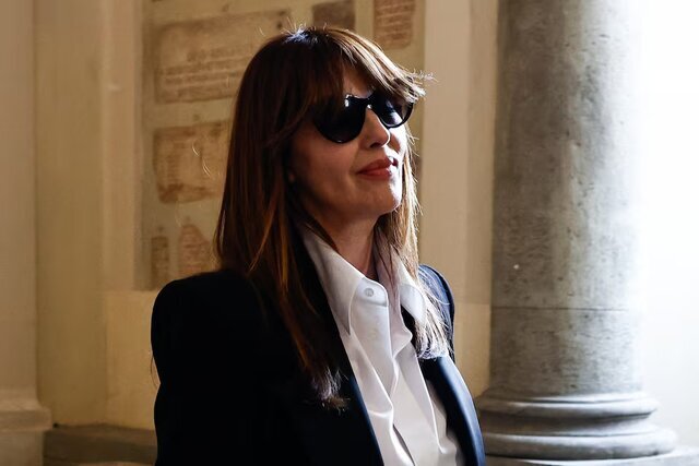 مونیکا بلوچی در دیدار هنرمندان هالیوود با پاپ لئو