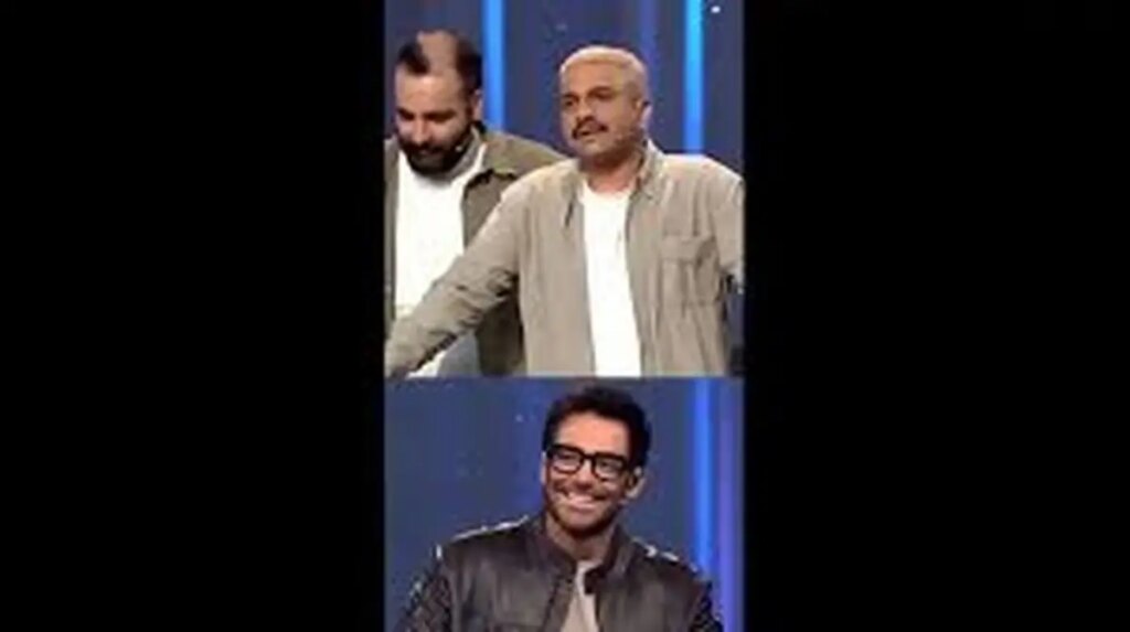 شوخی جواد خواجوی با دوستش تقلیدچی صدا در برنامه محمدرضا گلزار/فیلم