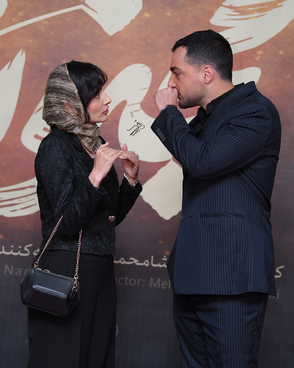 سجاد بابایی و نورا محقق در اکران مجنون 2