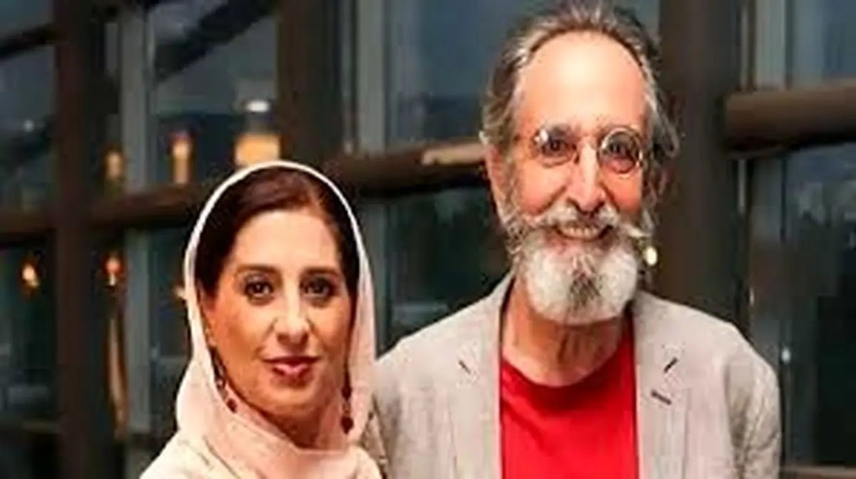 زوج عاشق سینما در مراسم ختم هادی مرزبان/فیلم