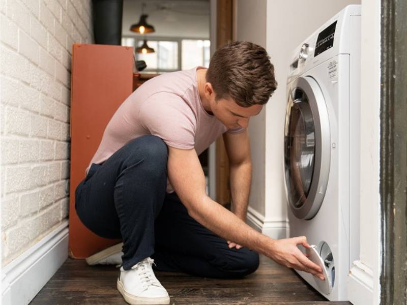چرا ماشین لباسشویی آب را تخلیه نمیکند