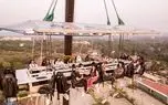 گرفتار شدن خانواده‌ای در ارتفاع ۳۸ متری رستوران معلق