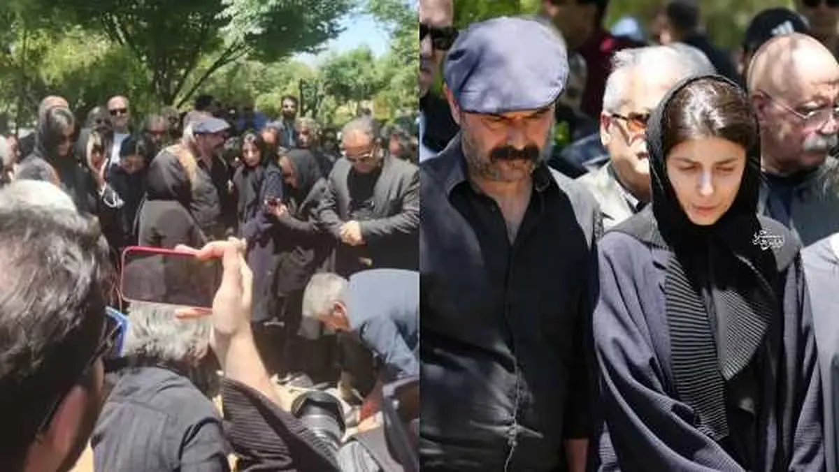 به یاد علی حاتمی؛ تصاویر روز تشییع با حضور بزرگان سینمای ایران/فیلم