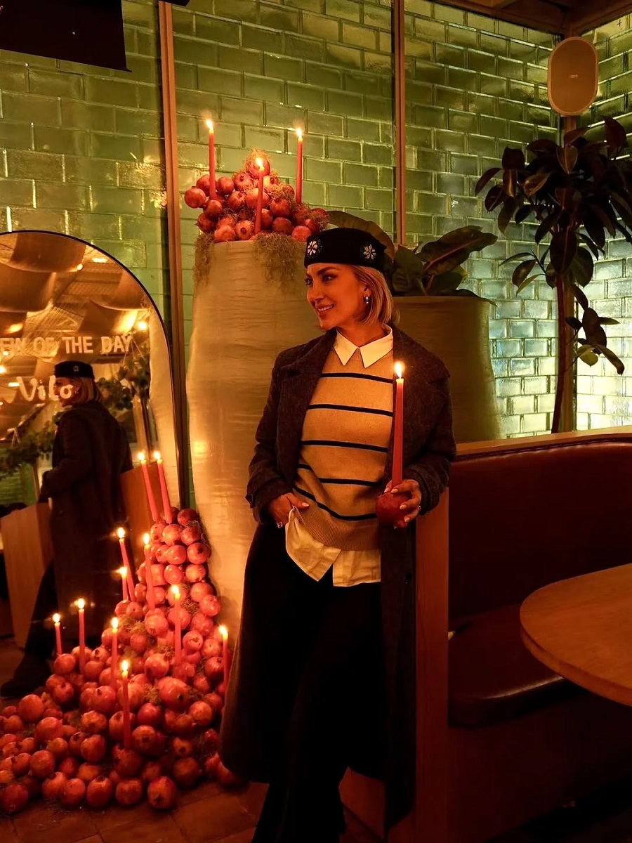 چیدمان سفره یلدا کافه بهرام رادان ۲