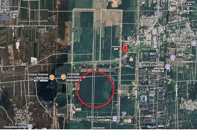 تصویر ماهواره ای از مقبره