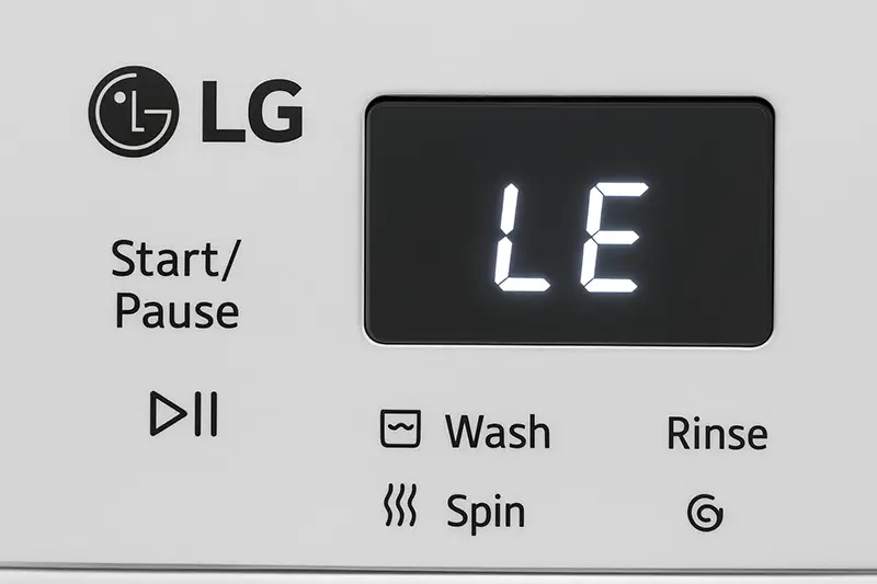 ارور LE لباسشویی ال جی