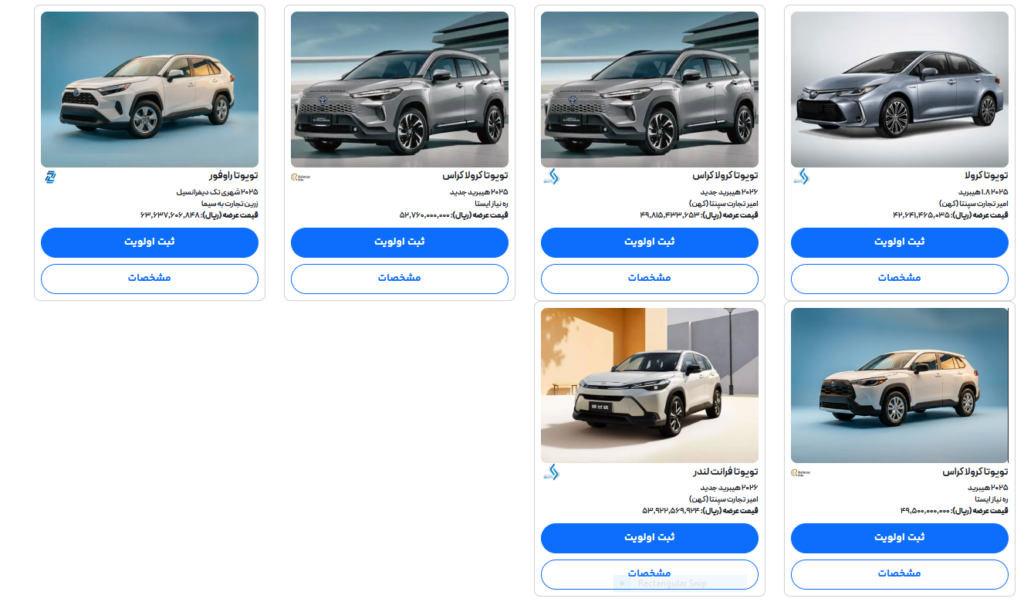 آغاز عرضه خودروهای وارداتی در محدوده قیمتی 4 تا 6 میلیارد تومان