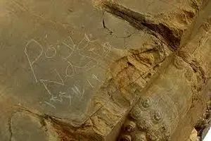 یادگاری‌ جنجالی از دروازه ملل تخت جمشید پاک شد