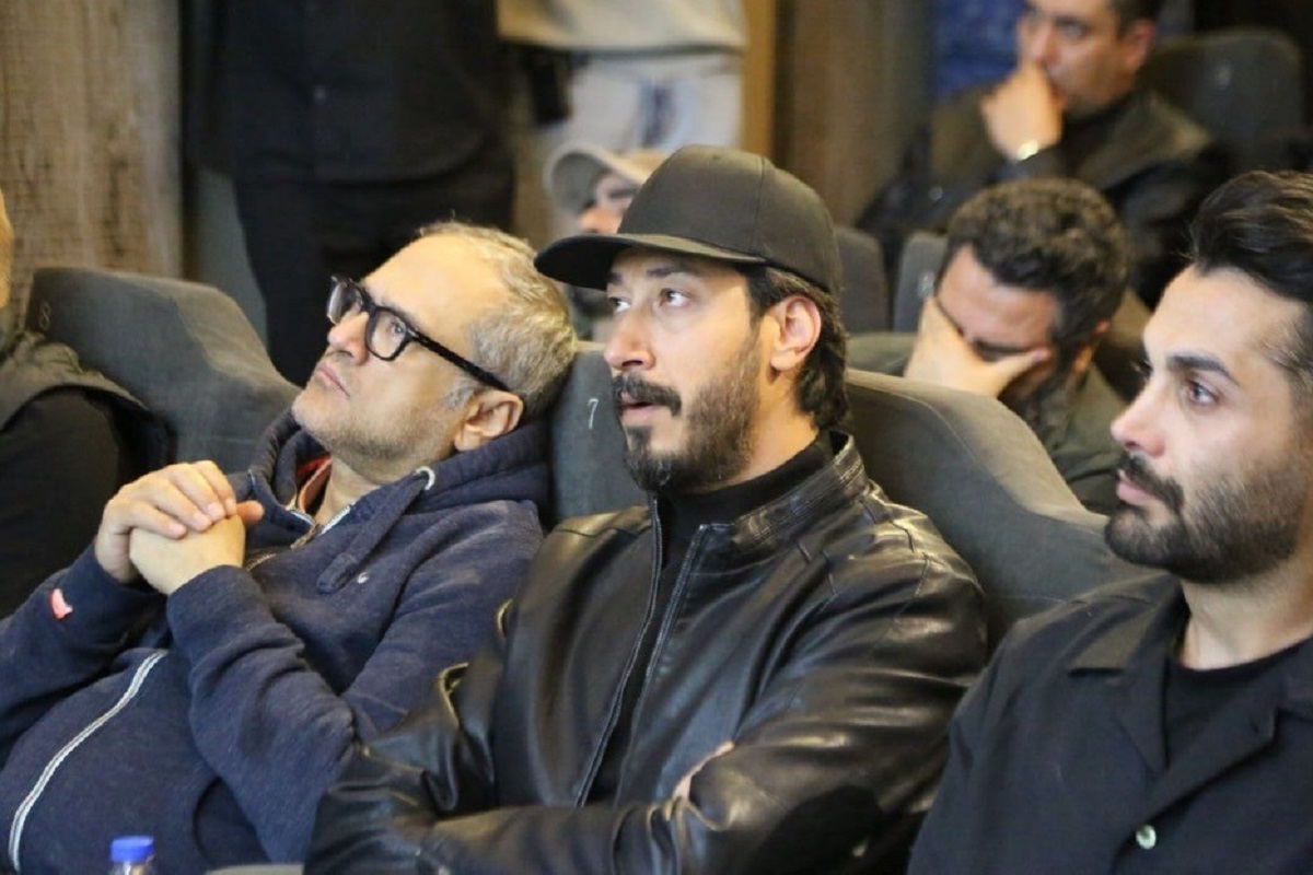 بهرام افشاری در مراسم یادبود جواد گنجی ۱