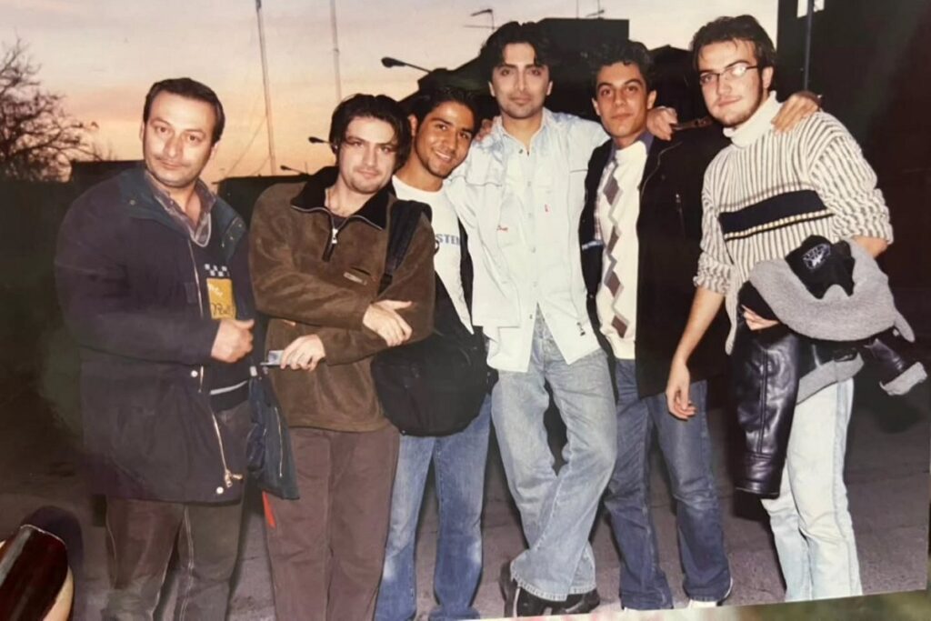 امین زنگدانی در پشت صحنه فیلم جادو شده ۱