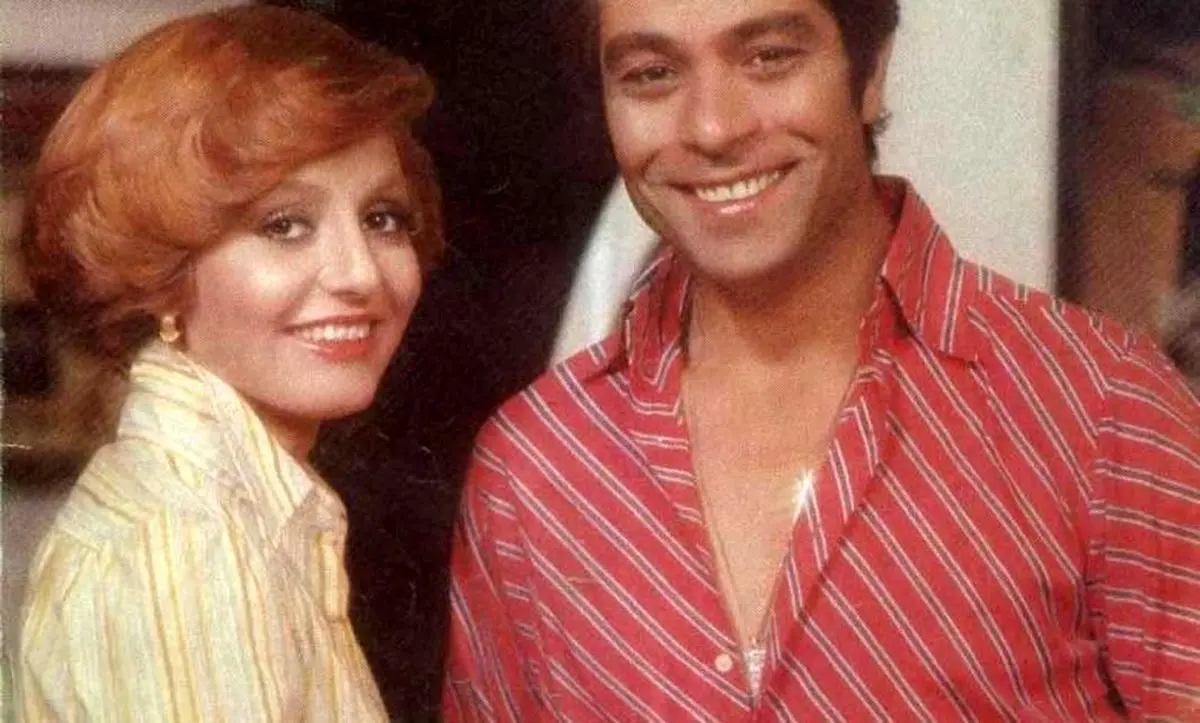 تصویر دیدنی گوگوش و چنگیز وستقی در حین ضبط فیلم 