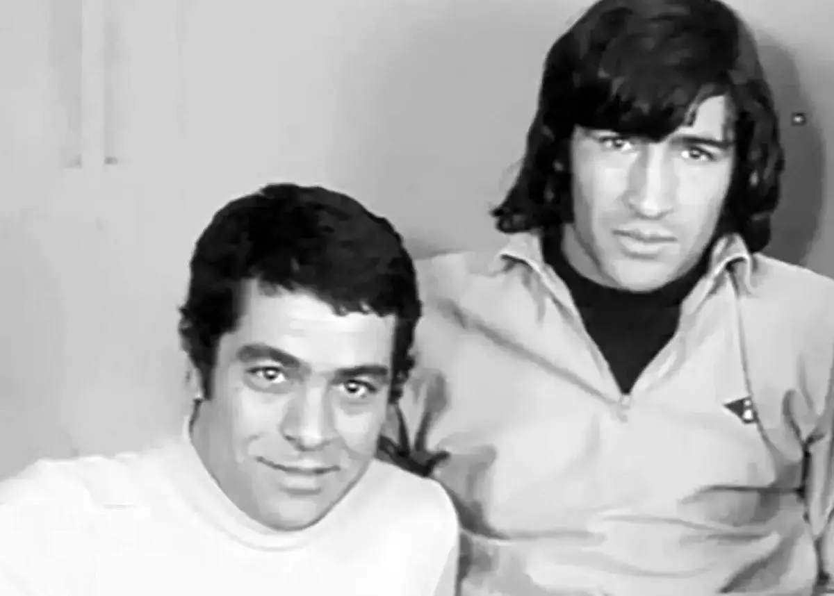 عکس یادگاری بهروز ووشوقی در کنار ناصر حجازی