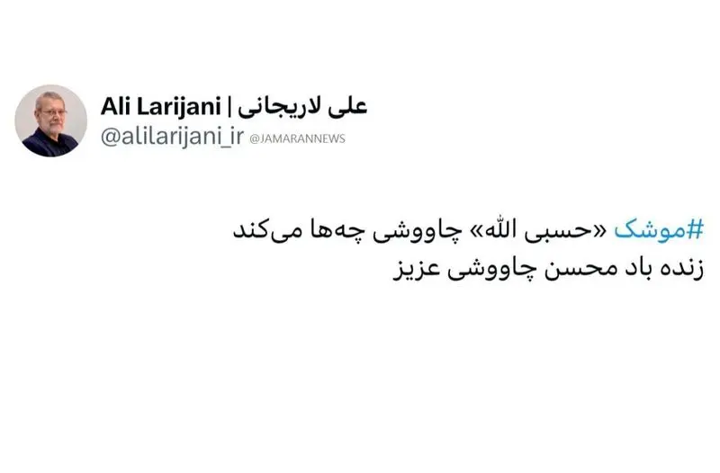 توییت لاریجانی