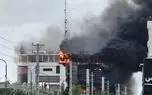 ویدئو؛ جست‌وجوی مفقودین آتش‌سوزی پاساژ ارغوان